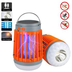 Lampe anti-moustique 3en1 fonctionne à l'énergie solaire et alimentée par batterie rechargeable