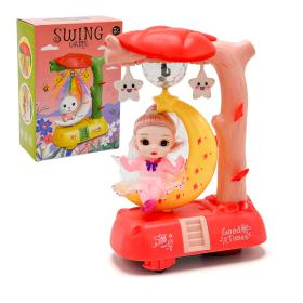 Poupée Musicale Balançante avec Lune Rotative