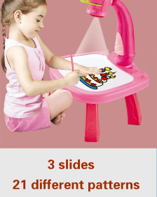 Table à dessin avec projecteur 24 images différentes - Planche à dessin -rose