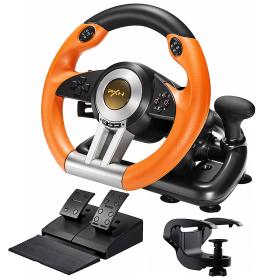 PXN V3 Pro Volant de Course à 180° avec Pédales et Retour de Vibration
