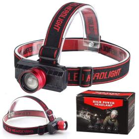 Lampe Frontale 3 Modes Rechargeable – مصباح تخييم عالي السطوع