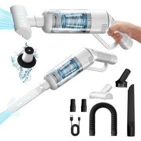 Aspirateur sans Fil Portable avec 4 Têtes Accessoires 9000Pa – مكنسة كهربائية محمولة