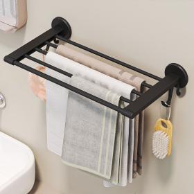 Porte-serviettes mural Sans perçage multifonctionnel – رف حمام