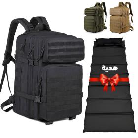Sac à dos tactique 50L imperméable pour  Randonnée , voyage, alpinisme, + Matelas pliable Cadeau
