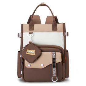 Ensemble de sacs d’école Kawai pour Enfants 2Pcs Avec Pochette Marron – محفظة 2 قطع كاواي مع محفظة صغيرة بني