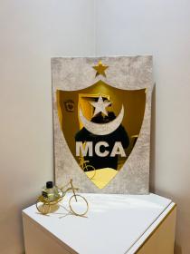 Cadre en Acrylique Effet Gold Miroir Motif Club MCA