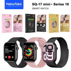 HainoTeko SQ-17 Mini Smart Watch Series 10 AMOLED avec 3 Bracelets – ساعة ذكية أصلية للنساء