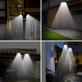 Lampadaires solaires d'extérieur 200 LED avec télécommande et détecteur de mouvement - مصباح بالطاقة الشمسية