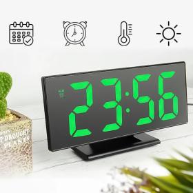 Horloge et réveil thermomètre de table electronique lumineux DS-3618L