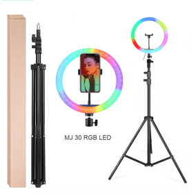 MJ-36 RGB LED Soft Ring Light With Stand-Selfie Light