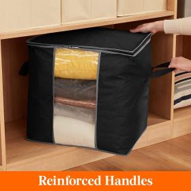 Sacs de rangement pour couette et vêtements 90L (1pcs) Noire