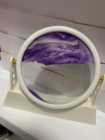 Sablier 3D Avec Support pour la décoration de la maison, sable de mer profonde, art créatif, décoration de bureau, décoration de chambre, cadeau