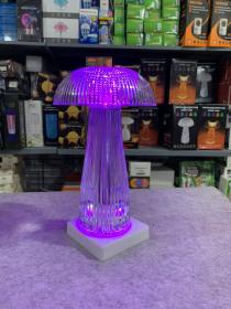 Veilleuses transparentes avec télécommande tactile en forme de champignon