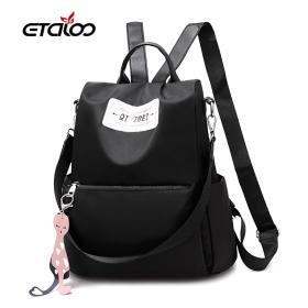 Sac à dos oxford Antivol étanche Pour Femme – Noir