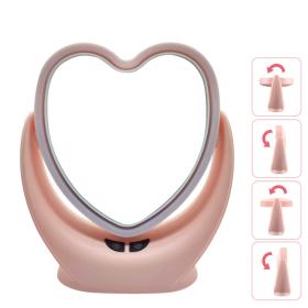 Miroir de maquillage à ventilateur LED 3in1 avec lumière miroir multifonctionnel